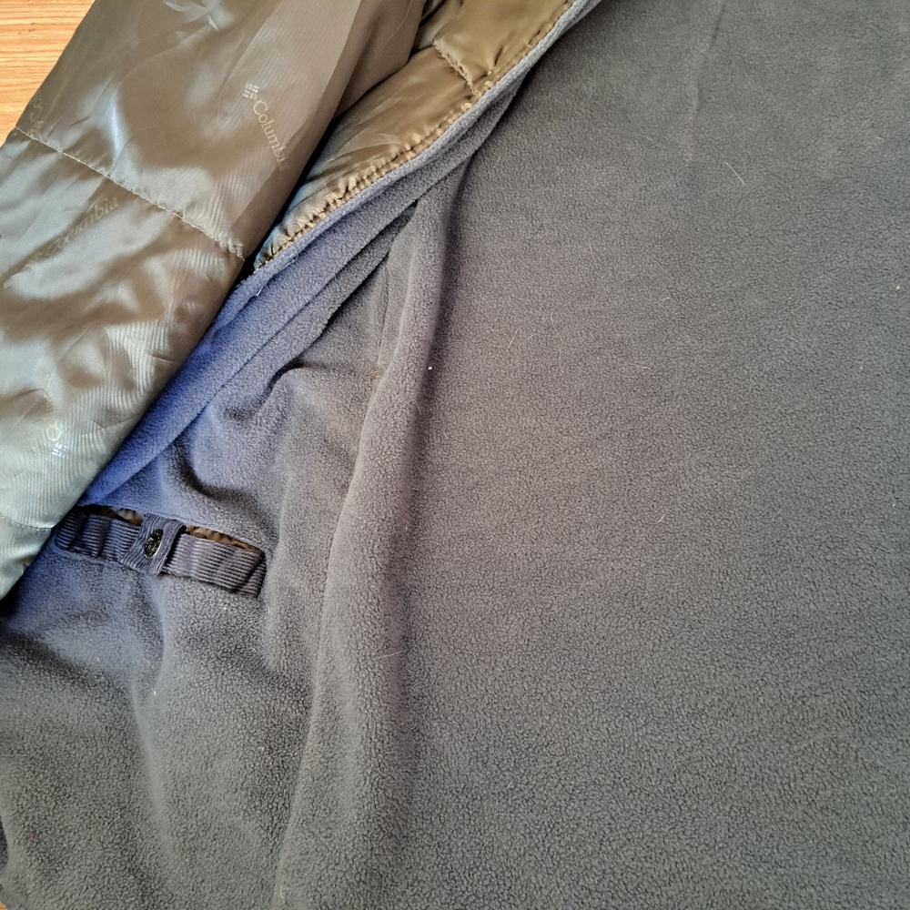 COLUMBIA Vintage Canvas Corduroy Collar Double Layered 2 Seasons Jacket Size S - Picture 8 of 12